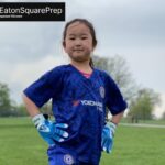 Young Jenny on the football field