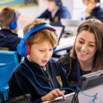 child on laptop